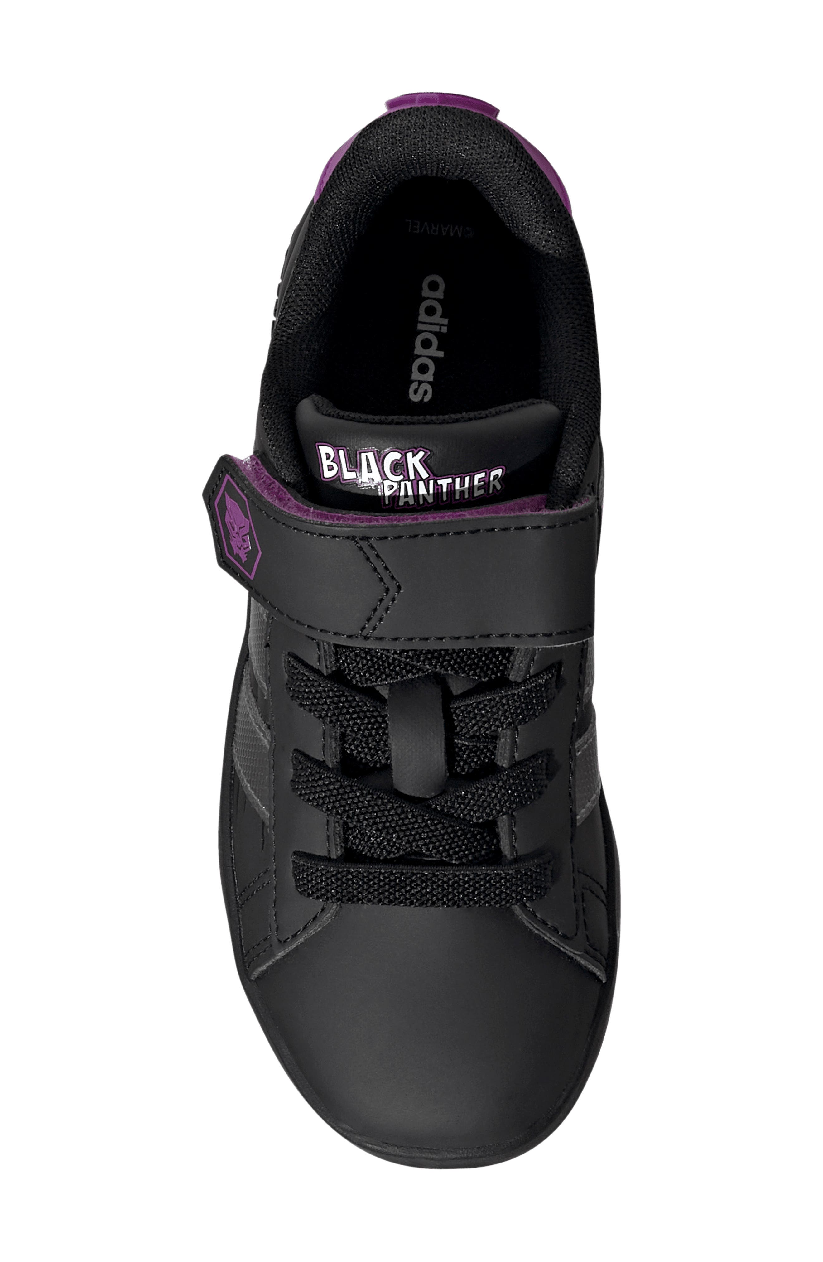Kids' Grand Court Avengers Sneaker, Alternate, color, BLACK/ IRON/ PURPLE
