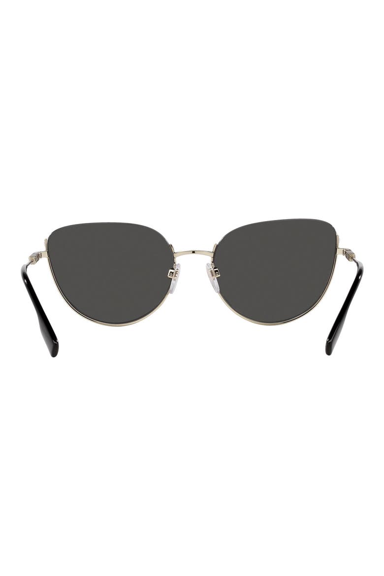 Harper 58mm Cat Eye Sunglasses, Alternate, color, DARK GREY
