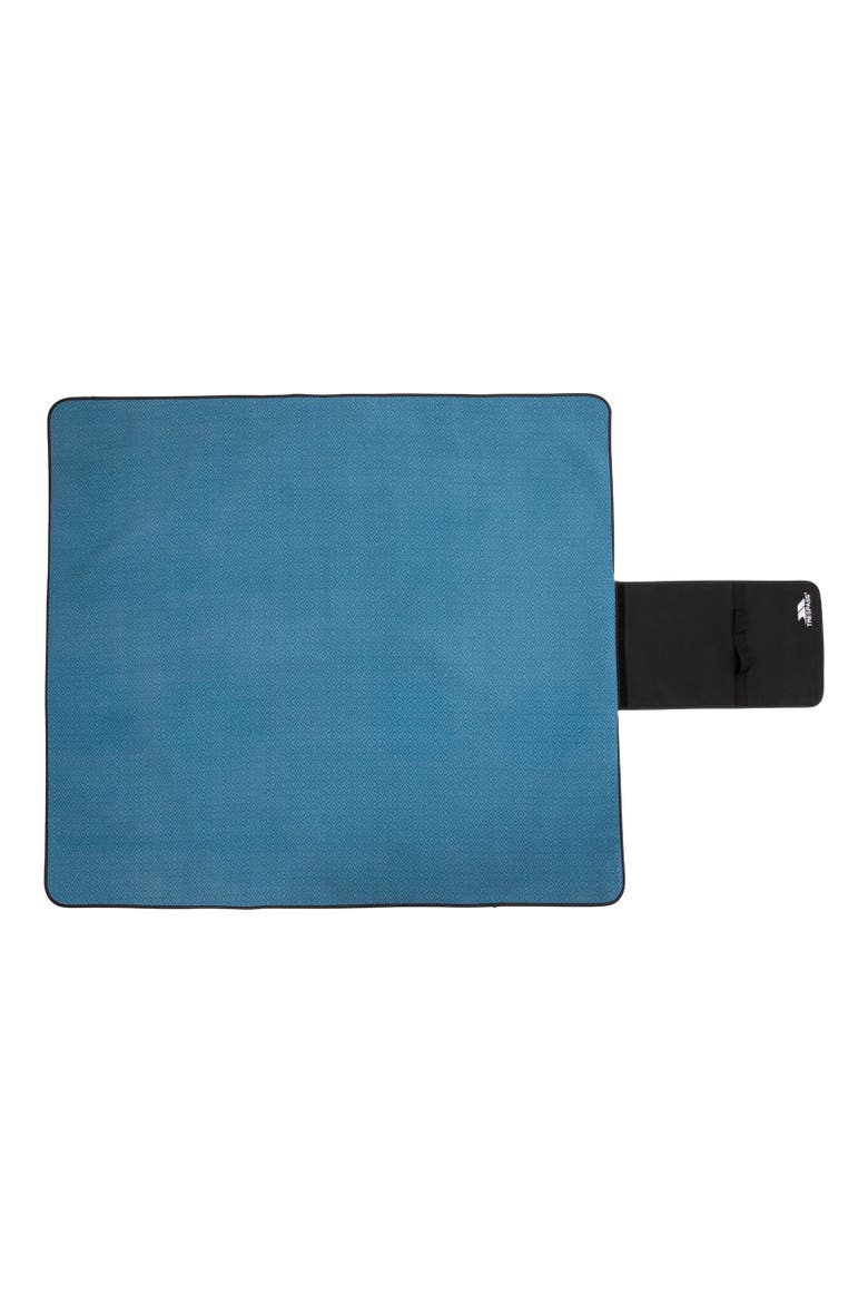 Throw Waterproof Checked Foldable Blanket, Main, color, Rich Teal
