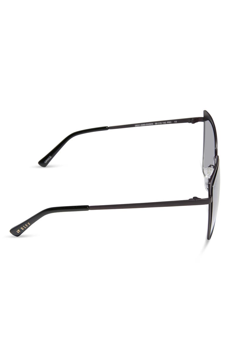 DIFF 58mm Square Sunglasses, Alternate, color, Matte Dusk Metal