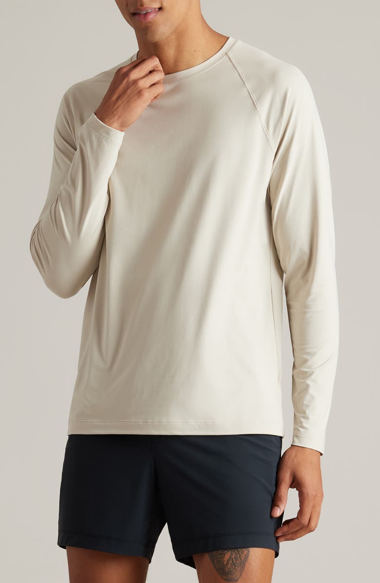 Rhone Reign Long Sleeve T-Shirt, Main, color, Sandstone