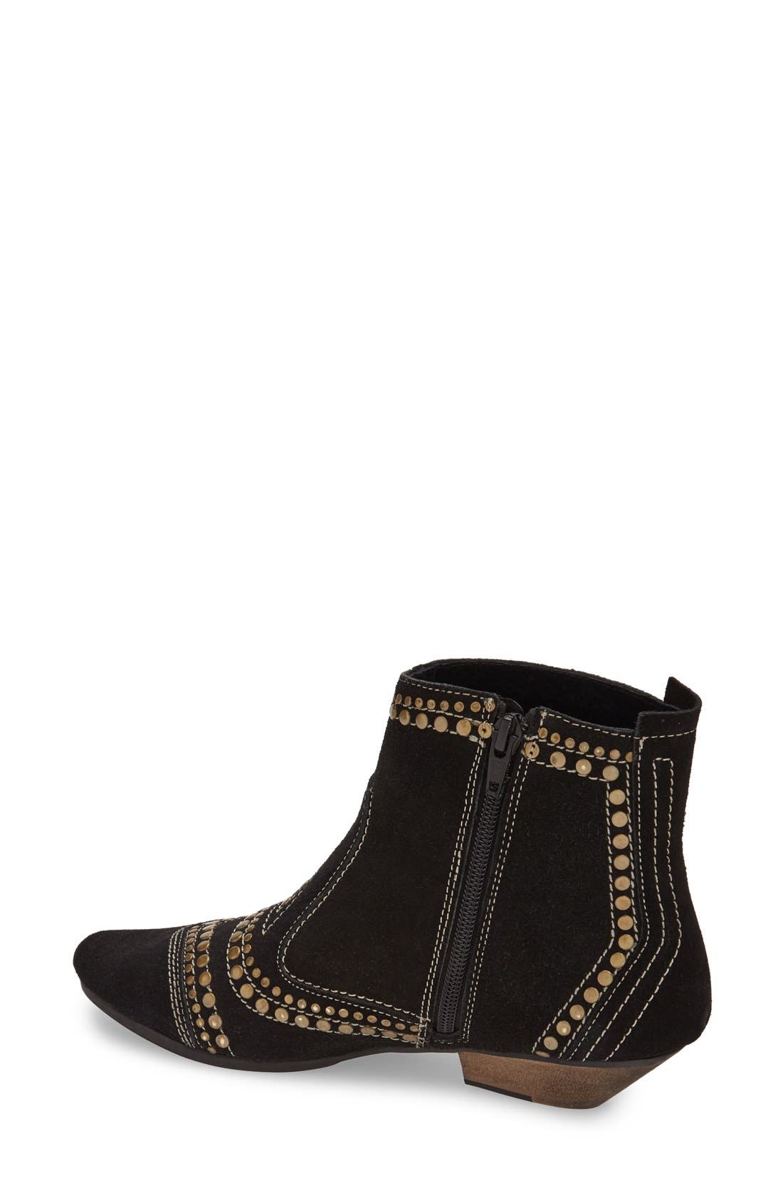 'Sultan' Embellished Ankle Boot, Alternate, color, BLACK