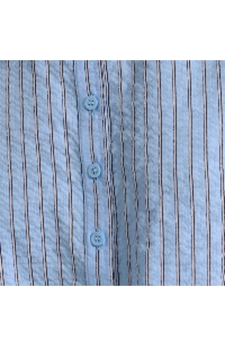 Albaray Stripe Short Sleeve Blouse, Alternate, color, Blue