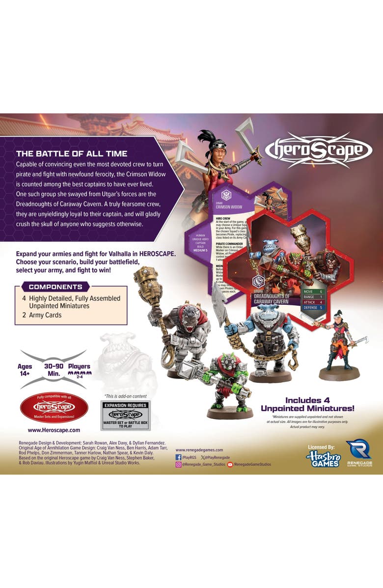 Renegade Game Studios Crimson Widow and Dreadnoughts of Caraway Cavern Expansion, Alternate, color, Multicolored