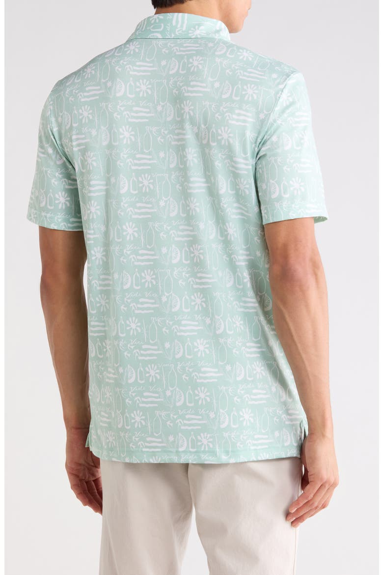 Featherweight Cabana Performance Polo, Alternate, color, AQUA FOAM