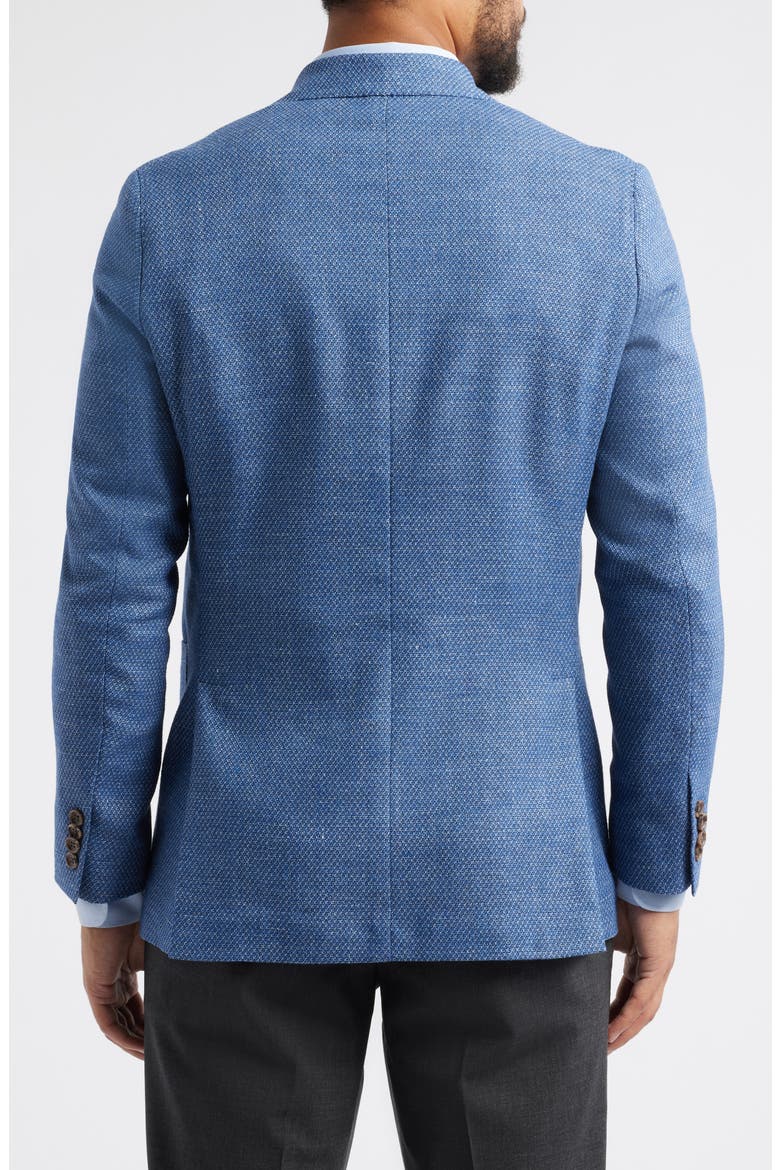 Hampton Textured Cotton & Linen Blend Sport Coat, Alternate, color, BLUE