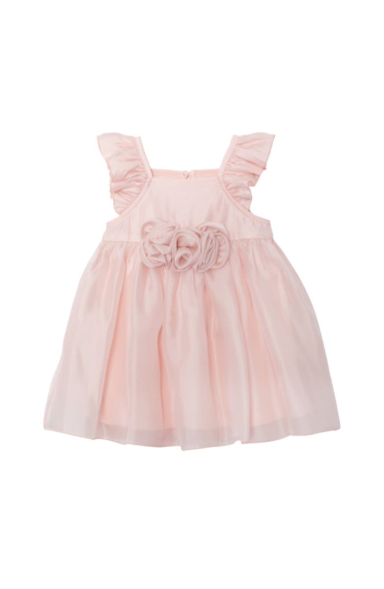 Isobella & Chloe Sweet Peony Pink Flutter Sleeve Dress, Main, color, Pink