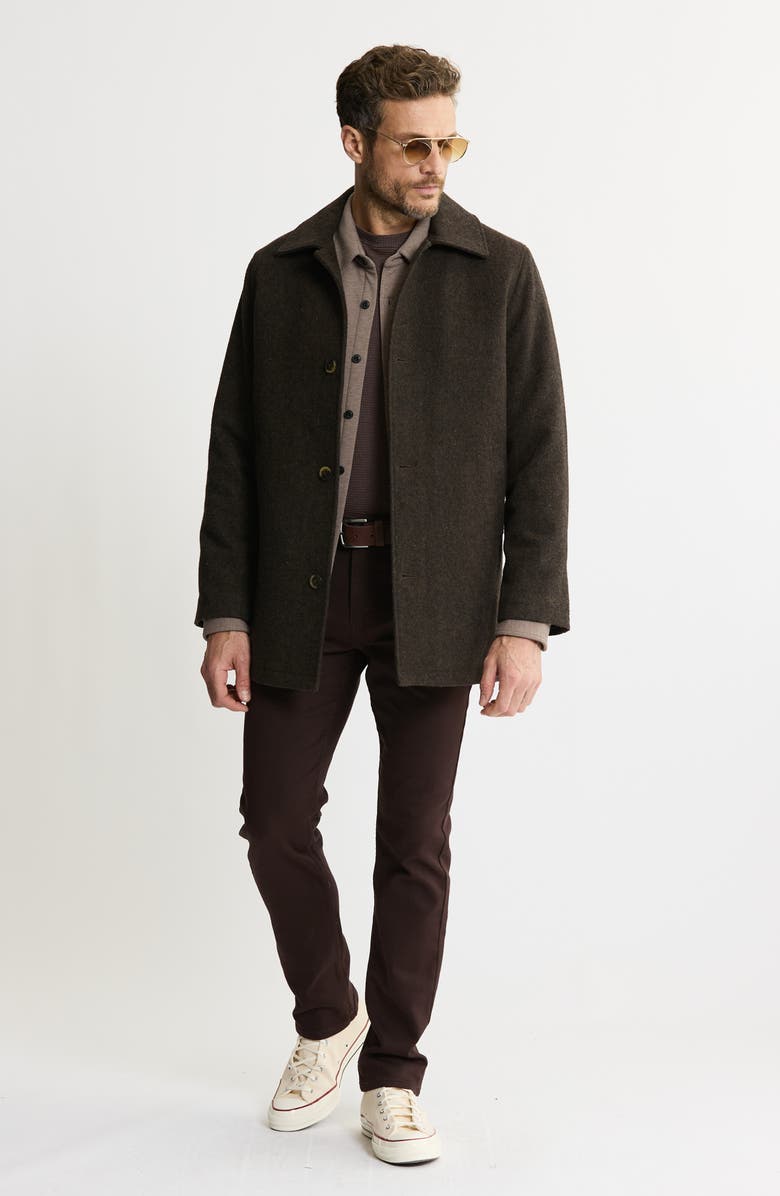 JACHS Herringbone Coat, Alternate, color, Brown