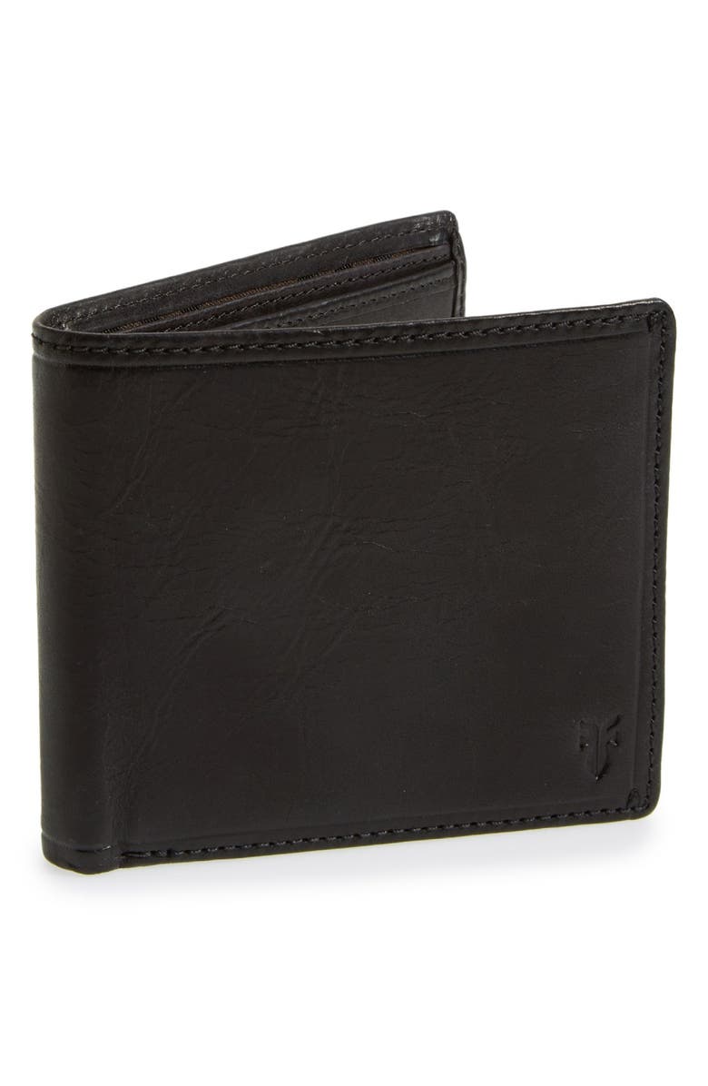 Frye 'Logan' Leather Billfold Wallet, Main, color,