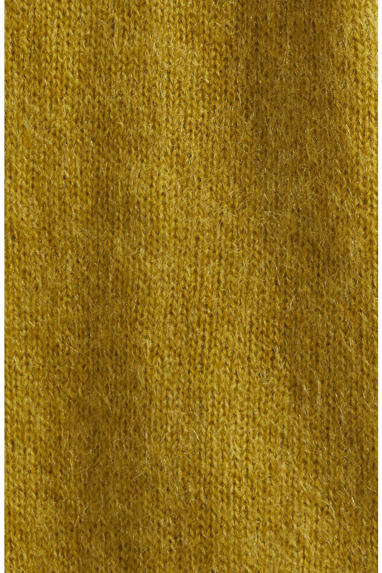 Mohair & Wool Blend V-Neck Cardigan, Alternate, color, DARK YELLOW