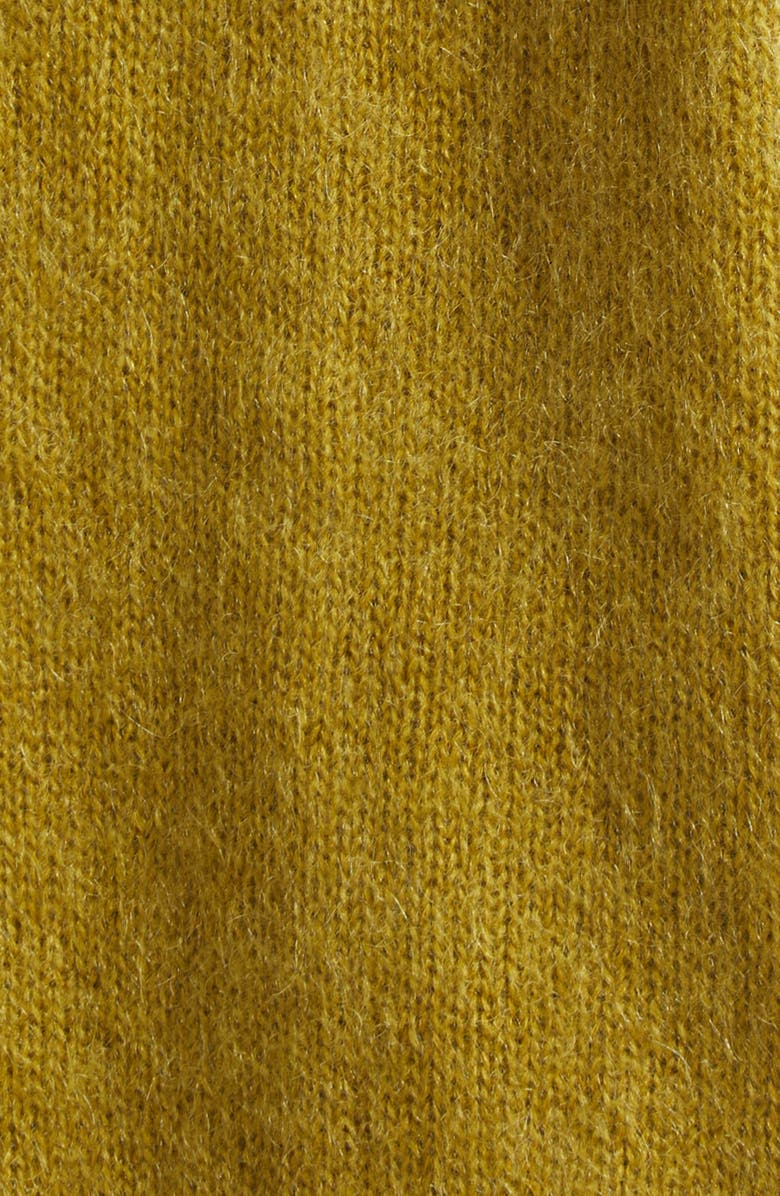 Undercover Mohair & Wool Blend V-Neck Cardigan, Alternate, color, Dark Yellow