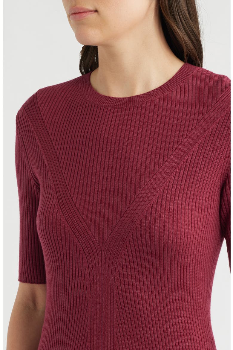 Forbina Sweater Dress, Alternate, color, RHODODENDRON