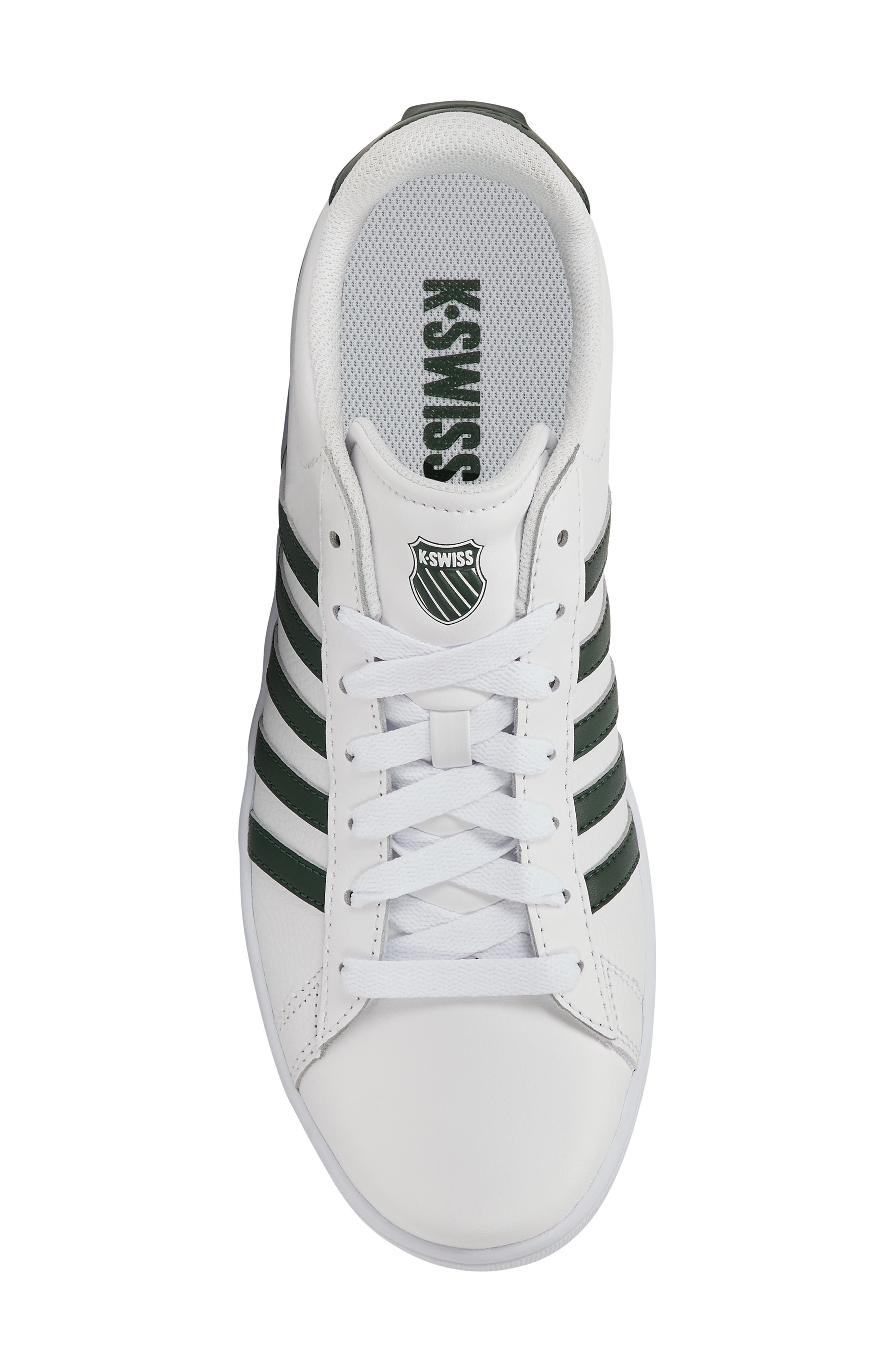 Court Tiebreak II Sneaker, Alternate, color, WHITE/ DEEP SMOKE GREEN