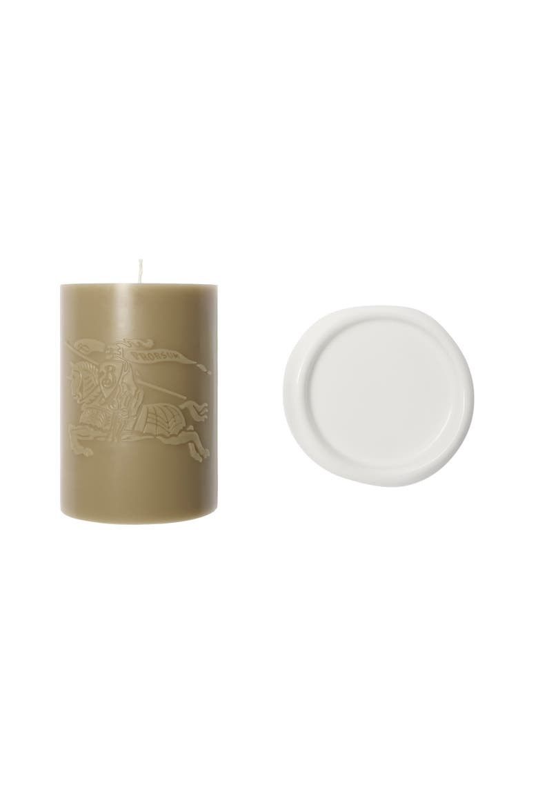 Rose and Violet Blossom Candle, Alternate, color, Hunter taupe