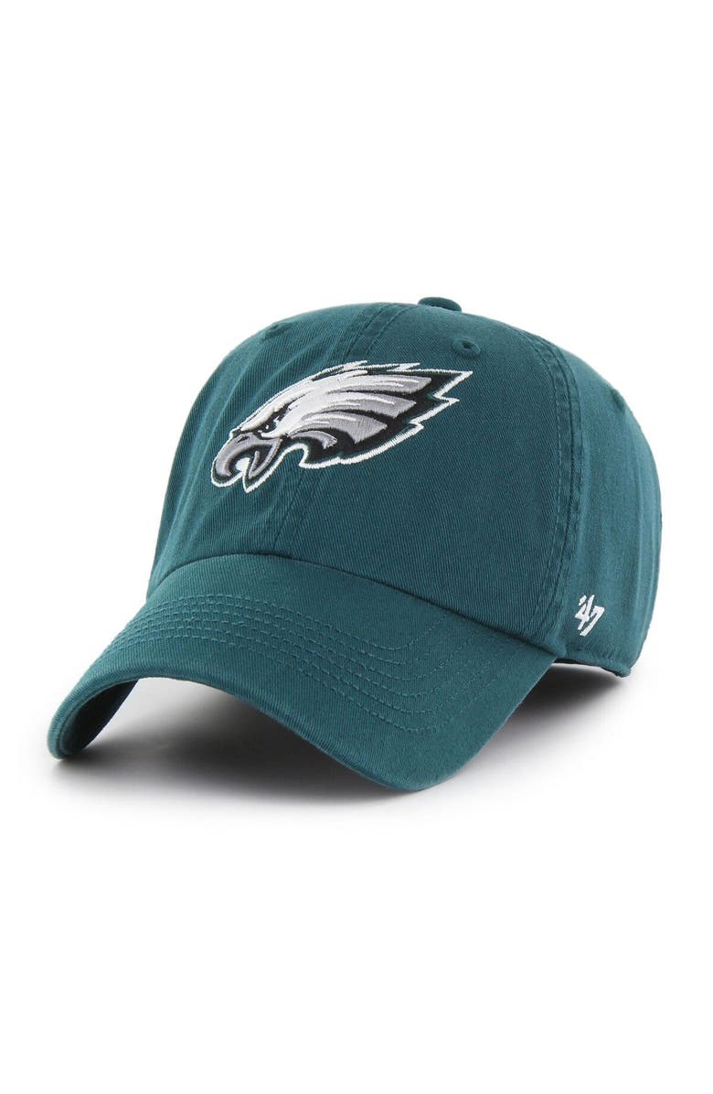 '47 Men's '47 Green Philadelphia Eagles Franchise Logo Fitted Hat, Main, color, Green