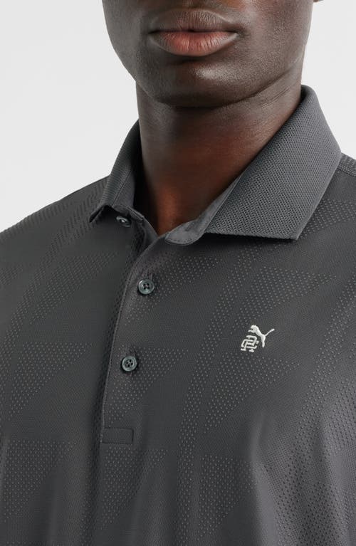 Puma Golf X Reigning Champ Mattr Jacquard Polo In Gray