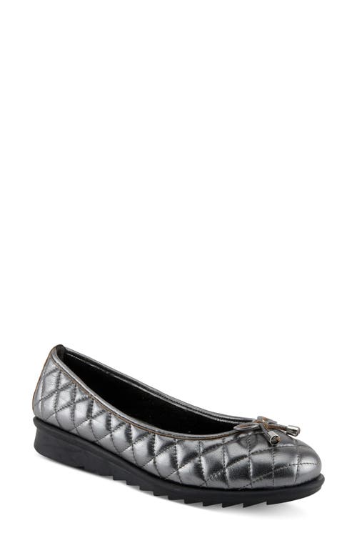 Spring Step Ballequina Quilted Flat In Gold