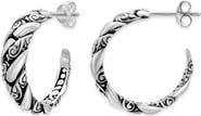 SAMUEL B. Sterling Silver Interlocking Hoop Earrings