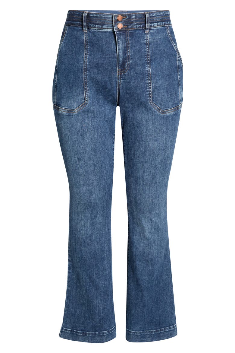 Madison High Waist Bootcut Jeans, Alternate, color, MID BLUE