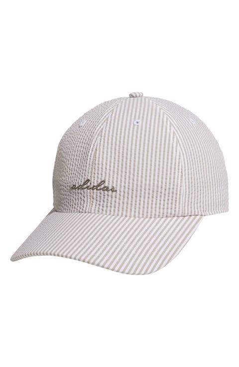 Seersucker Baseball Cap