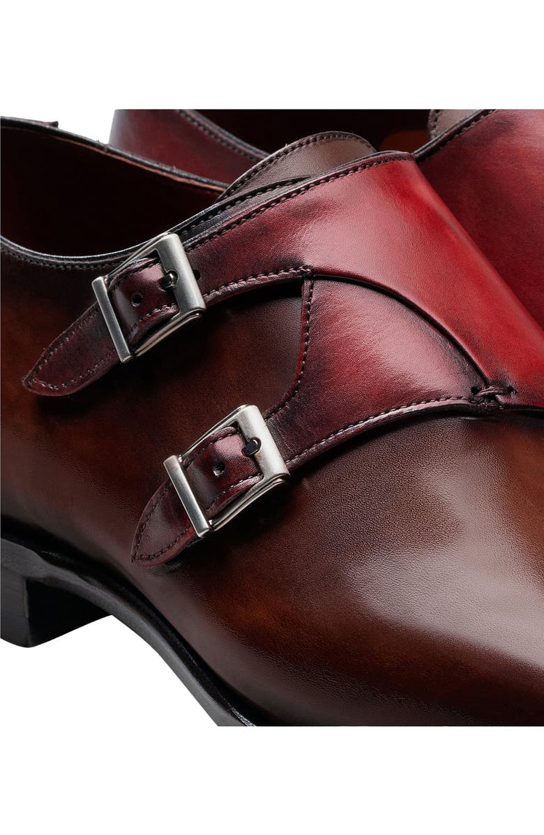 Magnanni Tabor Plain Toe Monk Strap Shoe, Alternate, color,
