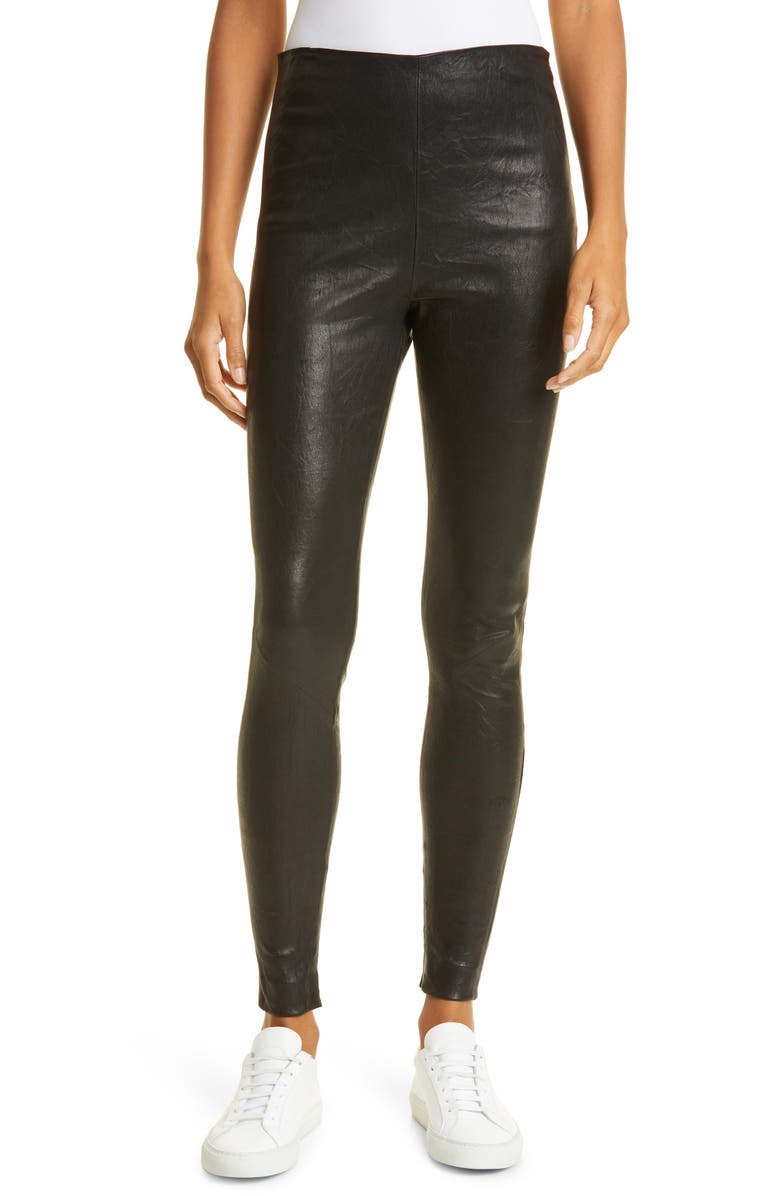 FRAME Leather Leggings, Main, color, 