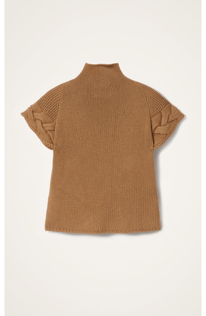 La DoubleJ Portrait Top, Alternate, color, Solid Brown