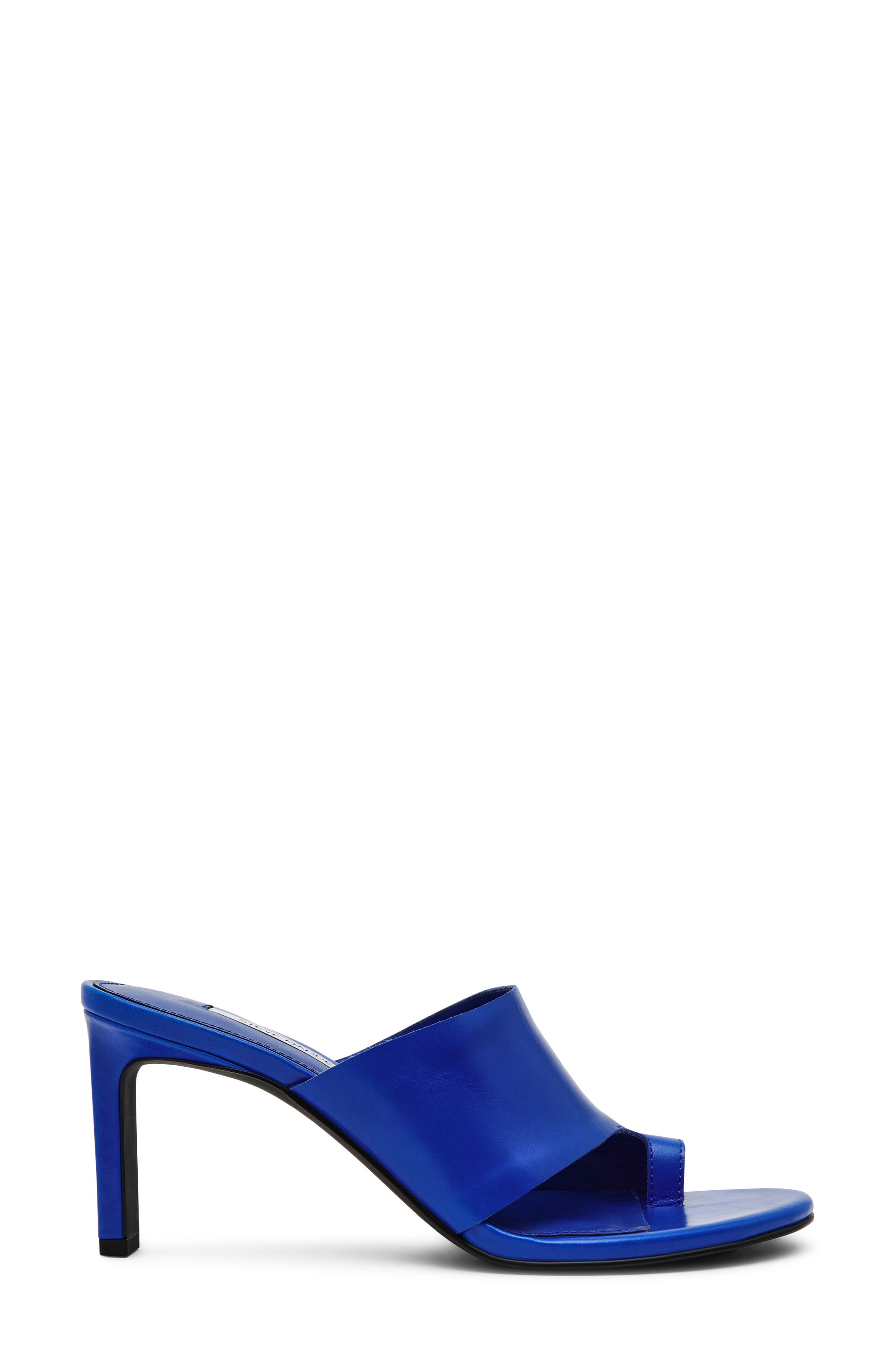 Steve Madden Valentin Slide Sandal, Alternate, color, Blue Leather