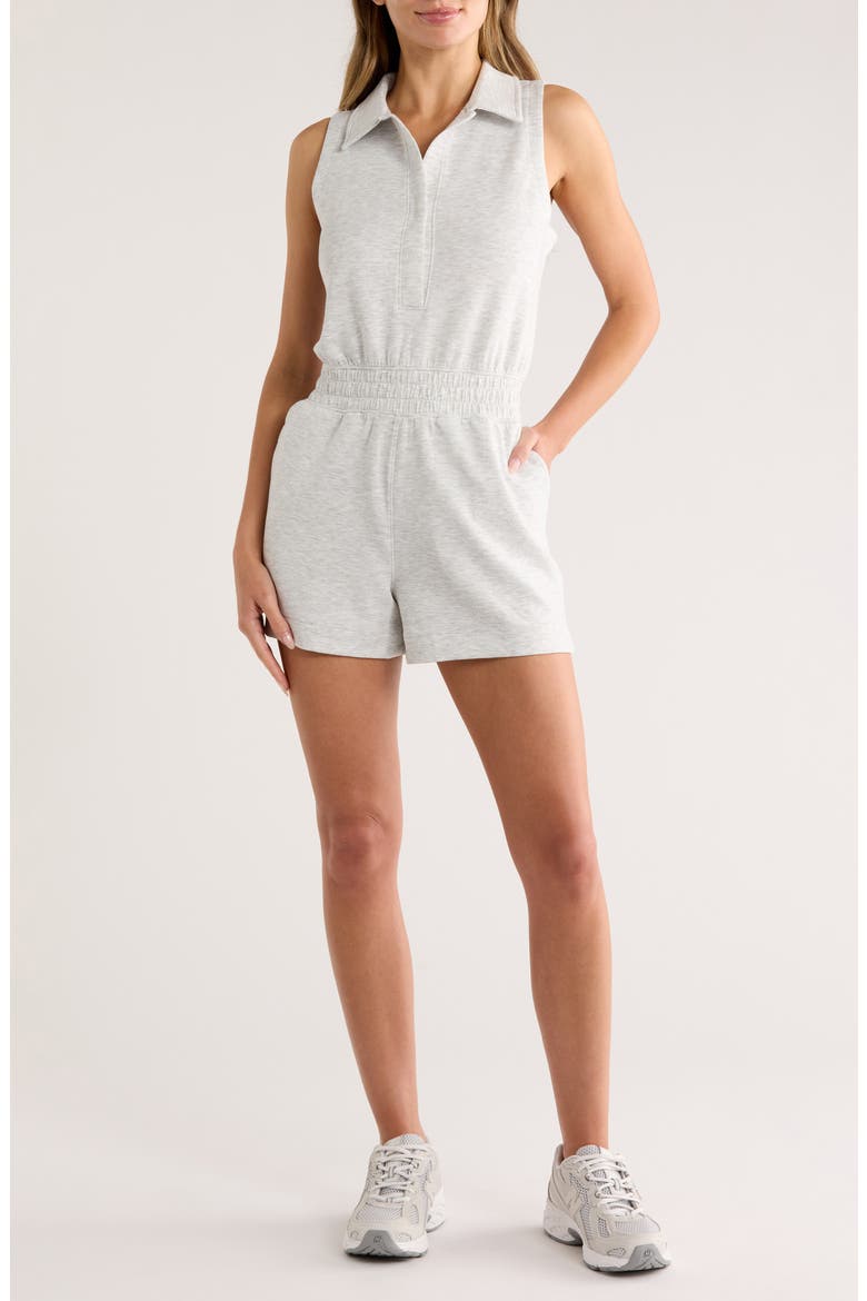 YOGALICIOUS Metro Maven Short Polo Romper (Women) | Nordstromrack