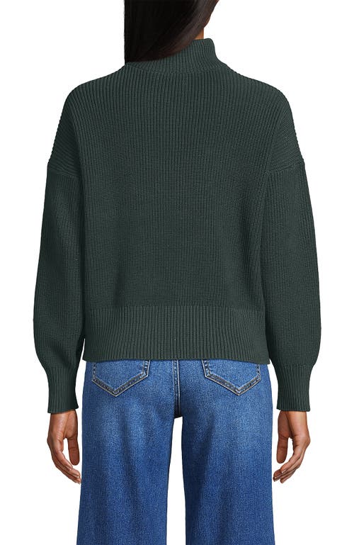 Lands' End Drifter Shaker Wedge Quarter Zip Sweater In Multi