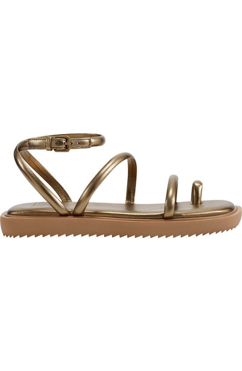 PURE Donna Karan Allie Strappy Sandal, Alternate, color, Bronze