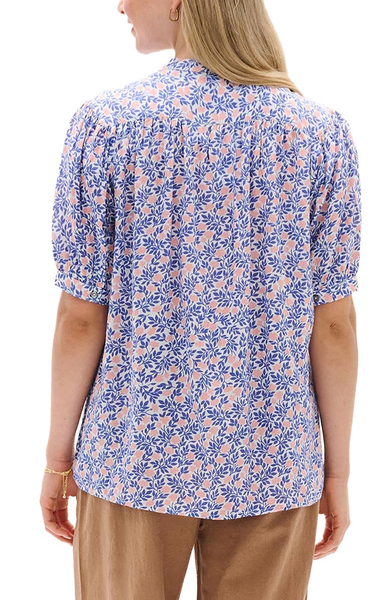 Hatley Ivy Mini Vines Button-Up Shirt, Alternate, color, Blue