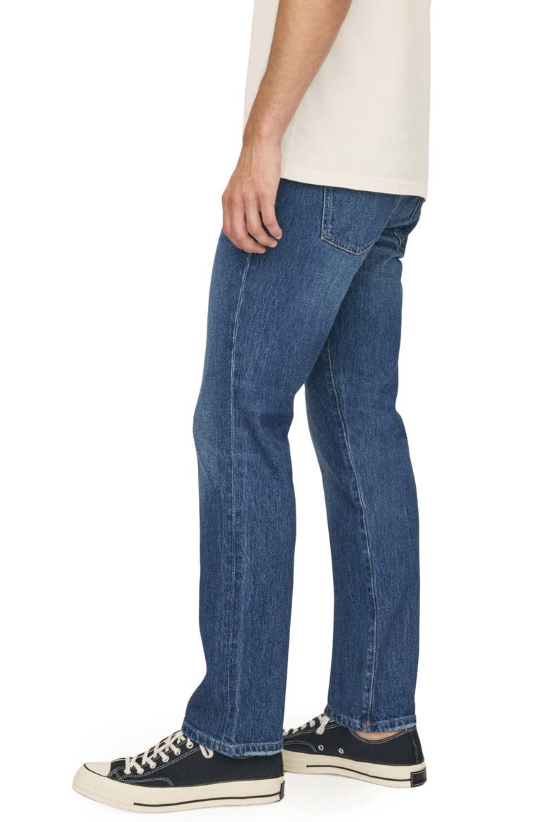 High Waist Straight Leg Jeans, Alternate, color, DARK COVE