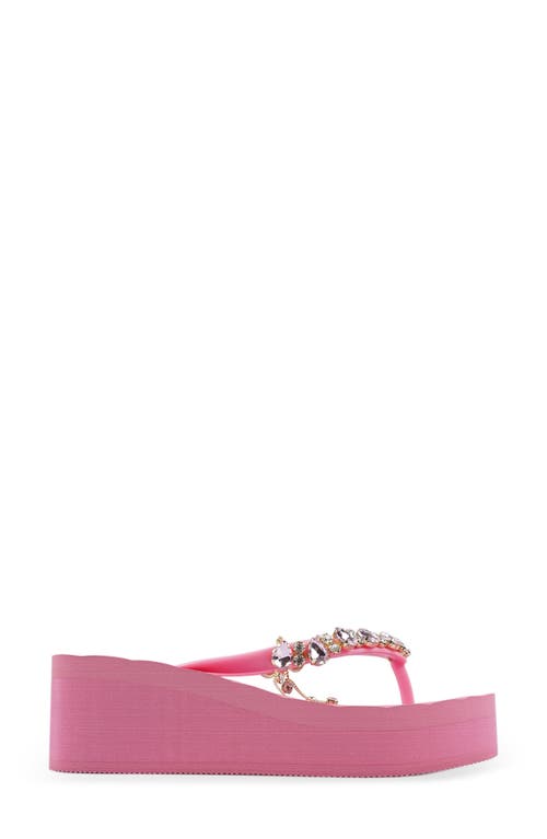 Zigi Quigley Platform Flip Flop In Pink