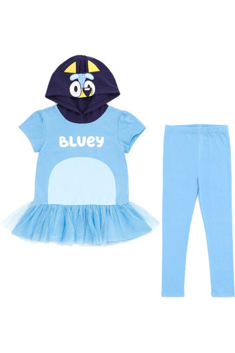 2-Piece Tutu Hooded Tee and Leggings Set