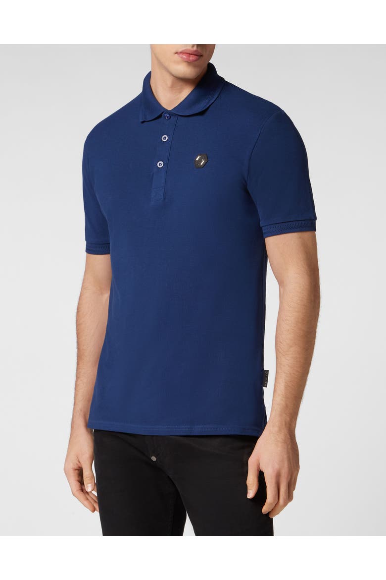 Polo Shirt Ss Gothic Plein Men, Main, color, darkblue