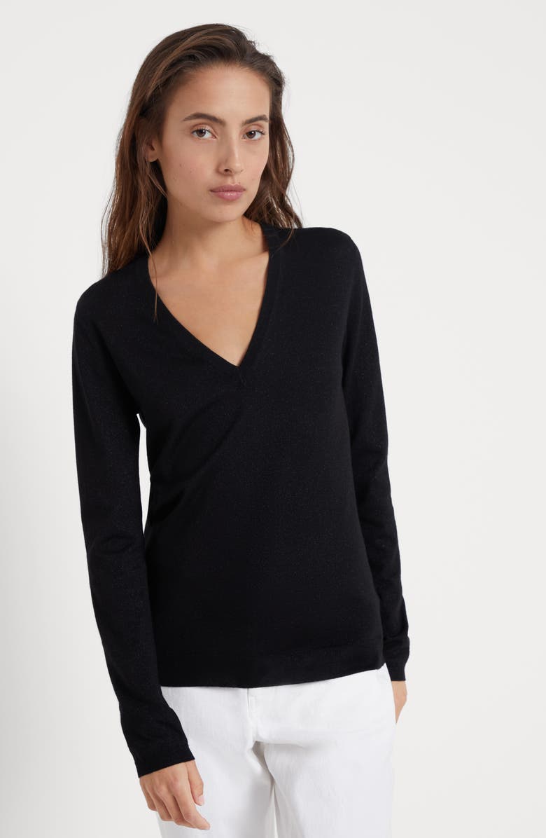 Brunello Cucinelli Sparkling sweater, Alternate, color, 