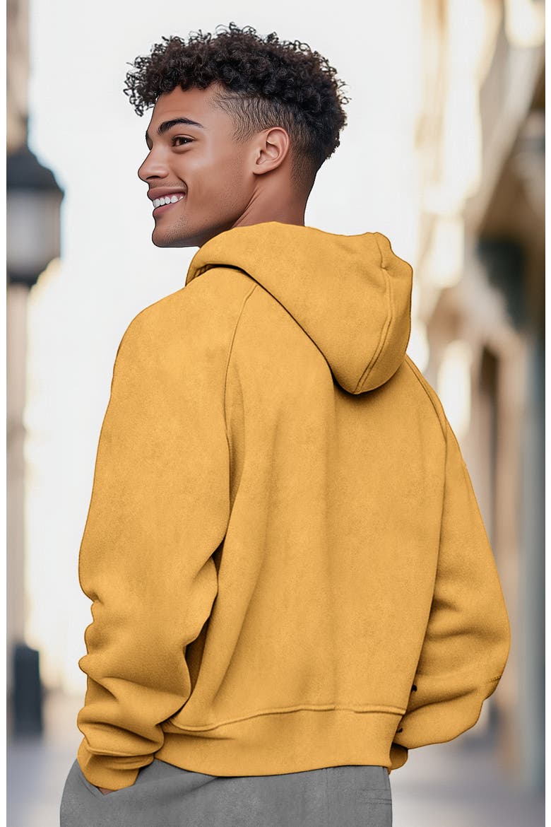 Alien Midweight Mineral Washed Hoodie, Alternate, color, Mustard