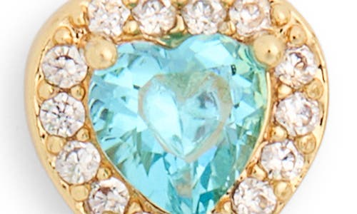 Leith Set Of 3 Demi-fine Mrs Stud Earrings In Clear- Gold