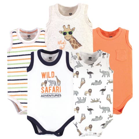 Cotton Tank-Style Bodysuits (Baby)