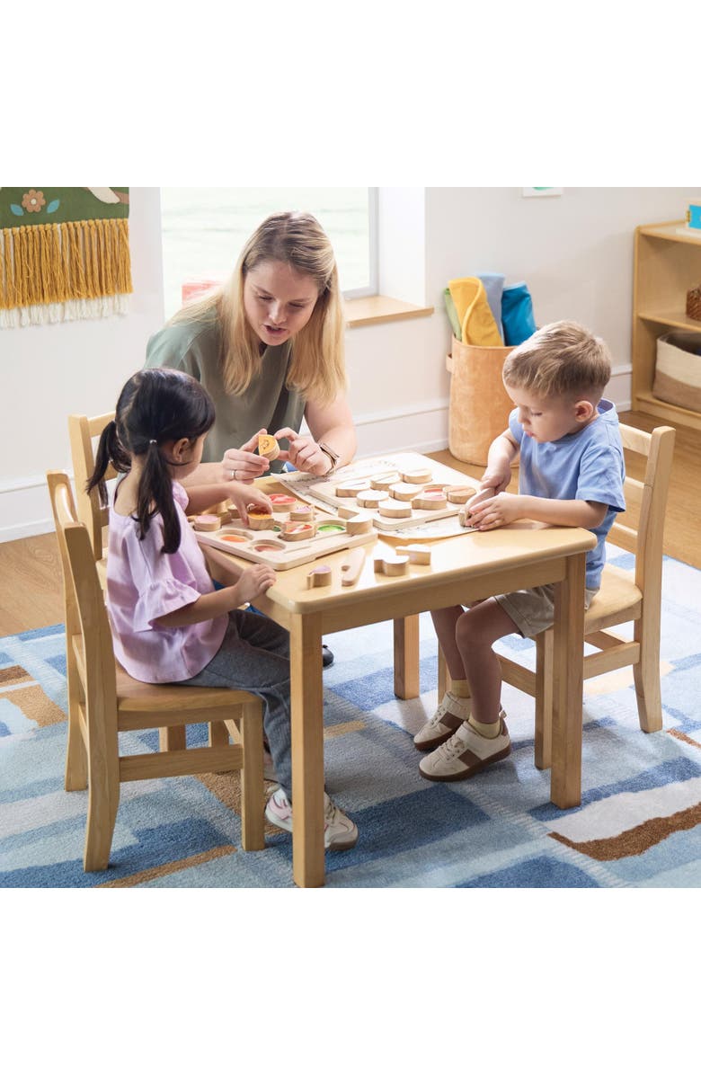 Kaplan Early Learning Company Wooden Slice & Match Vegetable Puzzle, Alternate, color, 