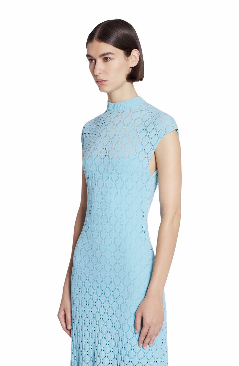 Lanvin LONG DRESS IN LACE EFFECT KNIT, Alternate, color, 