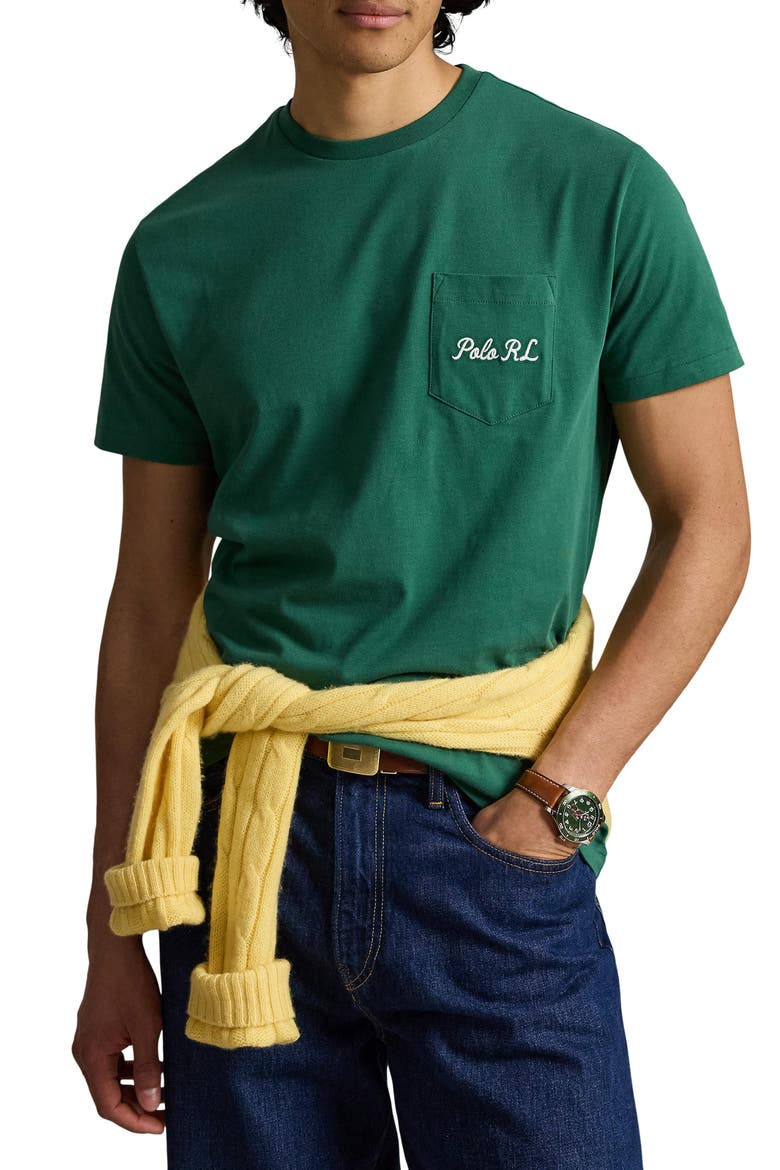 Polo Bear Cotton Graphic T-Shirt, Main, color, VERANO GREEN