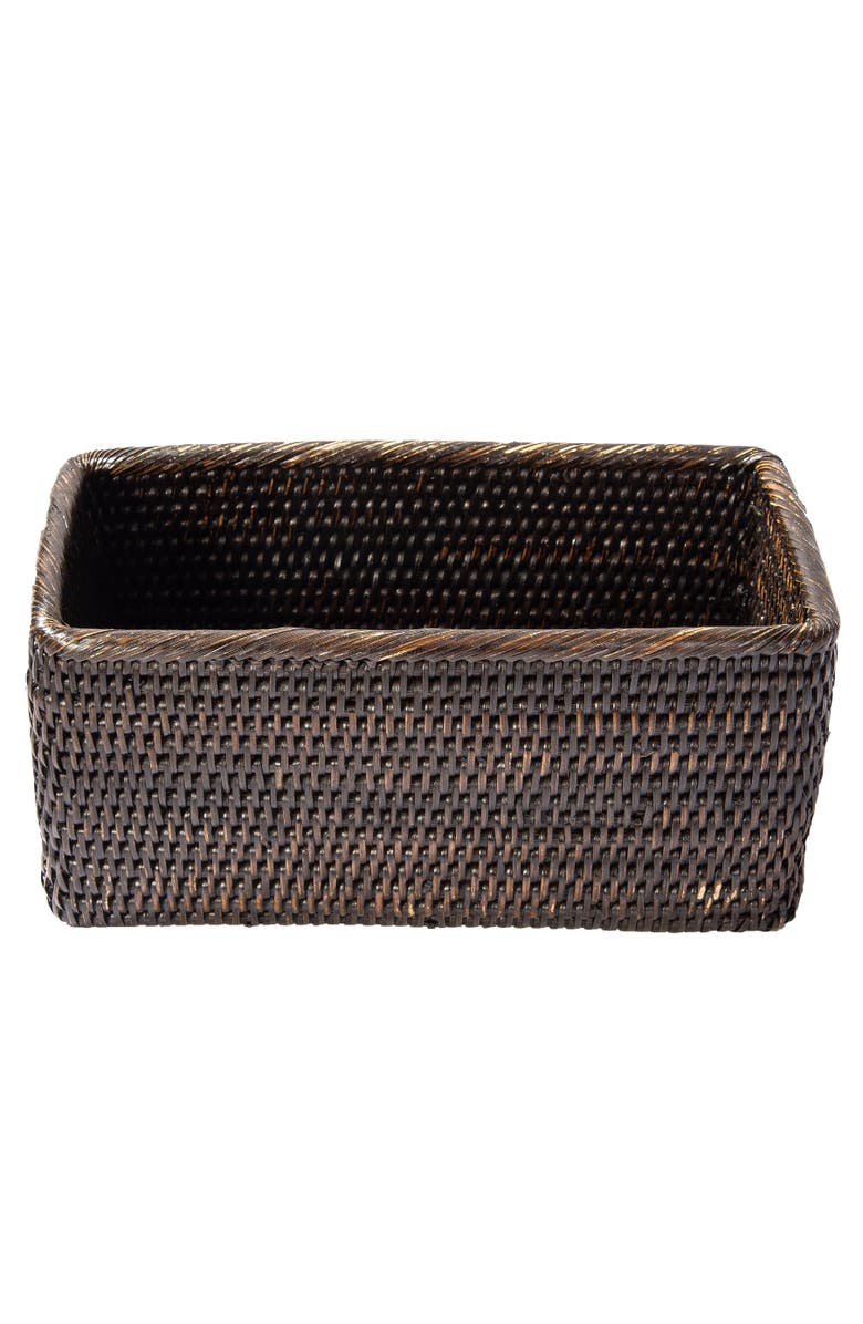 Artifacts Trading Company<sup>™</sup> Artifacts Rattan Rectangular Everything Basket, Alternate, color, Tudor Black