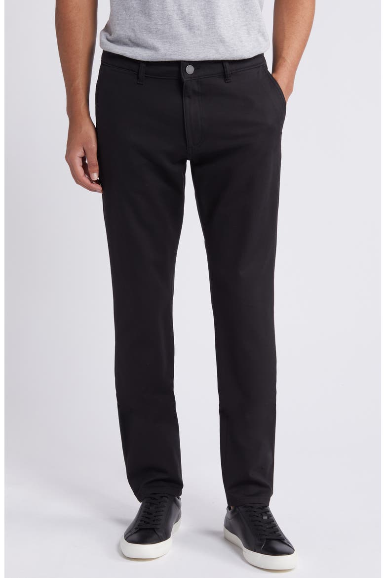 Ivan Slim Fit Twill Pants, Main, color, BLACK ONYX