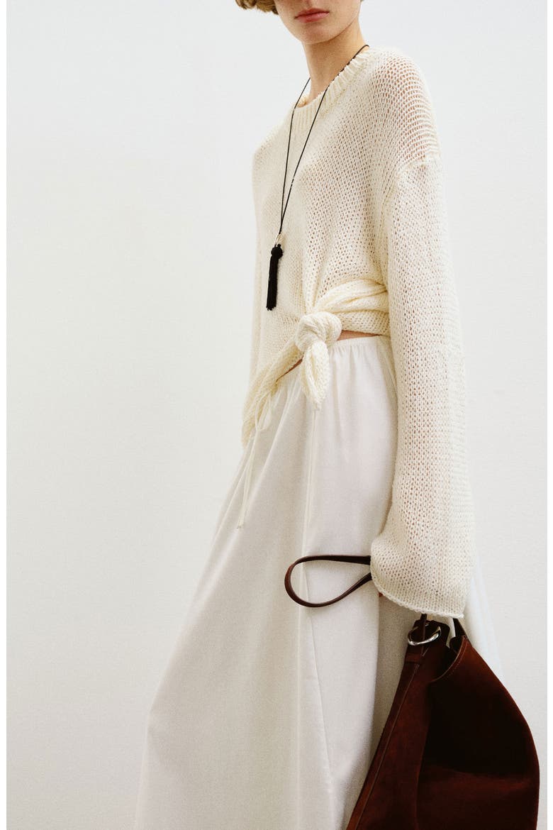 Cleo Midi Skirt, Alternate, color, WHITE