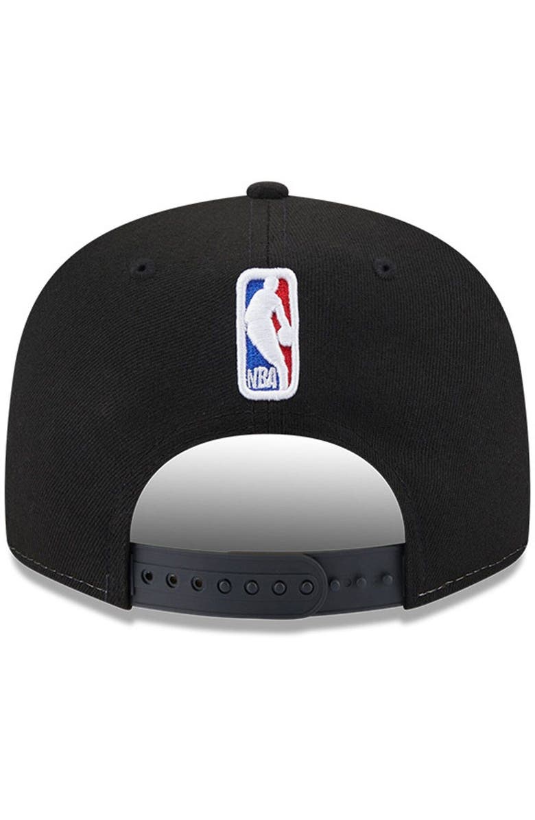 New Era Men's New Era  White/Black Brooklyn Nets Back Half 9FIFTY Snapback Hat, Alternate, color, 