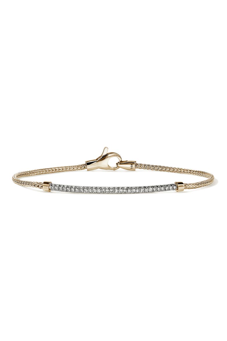 JH Essentials Pavé Diamond Bracelet, Main, color, GOLD