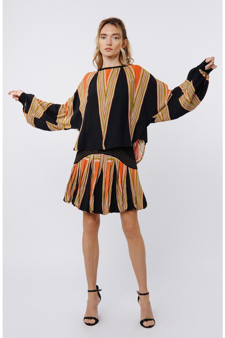 Karoline Print Top, Alternate, color, BLACK MULTI