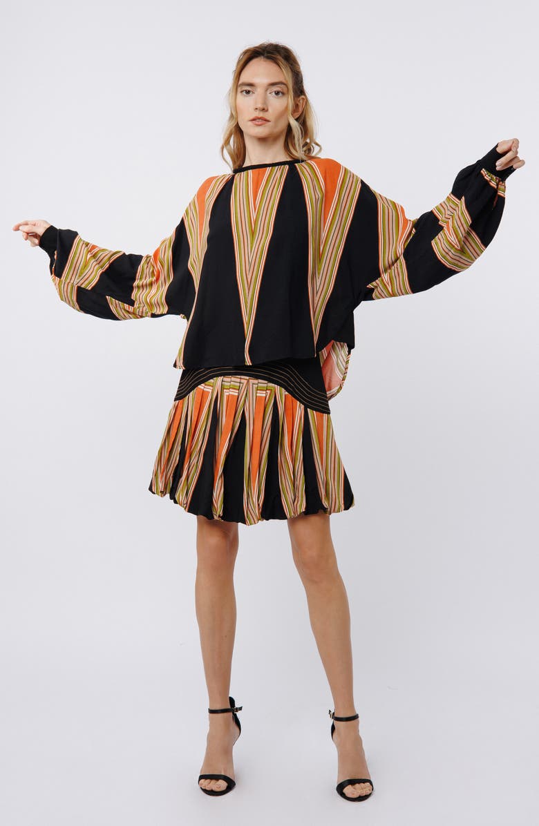 CIEBON Karoline Print Top, Alternate, color, Black Multi